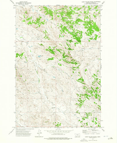 United States Geological Survey Carey-Malone School, MT (1973, 24000-Scale) digital map