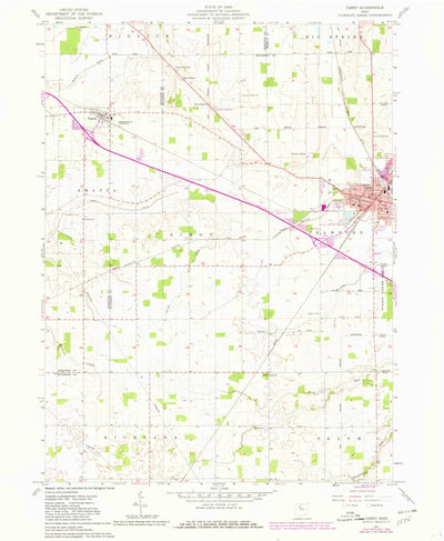 United States Geological Survey Carey, OH (1961, 24000-Scale) digital map