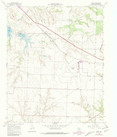 United States Geological Survey Carey, TX (1967, 24000-Scale) digital map