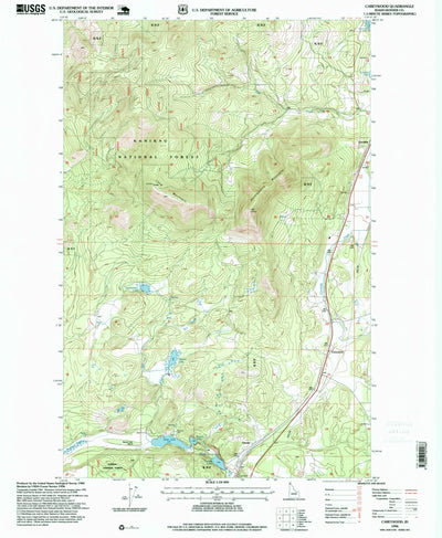 United States Geological Survey Careywood, ID (1996, 24000-Scale) digital map