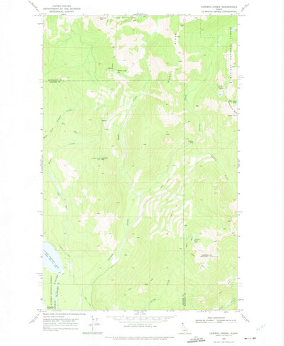 United States Geological Survey Caribou Creek, ID (1969, 24000-Scale) digital map