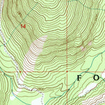 United States Geological Survey Caribou Creek, ID (1996, 24000-Scale) digital map