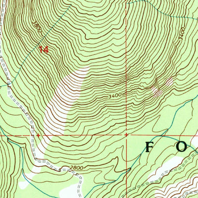 United States Geological Survey Caribou Creek, ID (1996, 24000-Scale) digital map