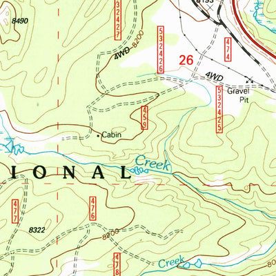 United States Geological Survey Caribou Creek, WY (1993, 24000-Scale) digital map