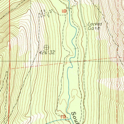 United States Geological Survey Caribou Lake, CA (1986, 24000-Scale) digital map