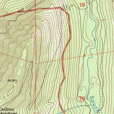 United States Geological Survey Caribou Lake, CA (2001, 24000-Scale) digital map