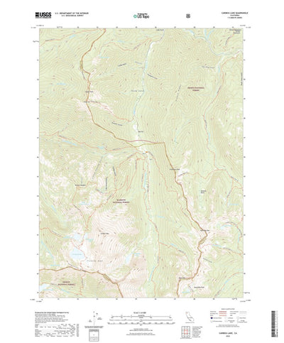 United States Geological Survey Caribou Lake, CA (2022, 24000-Scale) digital map