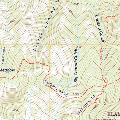 United States Geological Survey Caribou Lake, CA (2022, 24000-Scale) digital map