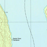 United States Geological Survey Caribou Lake North, ME (1988, 24000-Scale) digital map