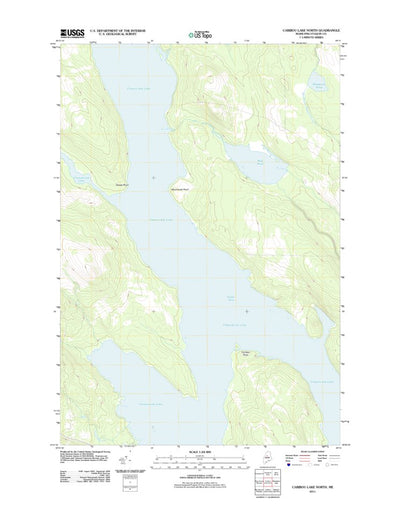 United States Geological Survey Caribou Lake North, ME (2011, 24000-Scale) digital map