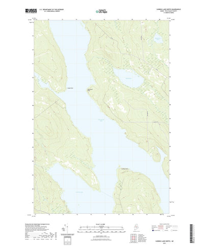 United States Geological Survey Caribou Lake North, ME (2021, 24000-Scale) digital map