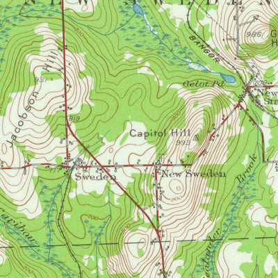 United States Geological Survey Caribou, ME (1953, 62500-Scale) digital map