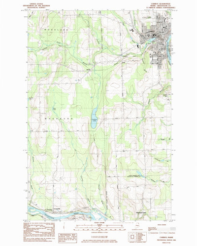 United States Geological Survey Caribou, ME (1984, 24000-Scale) digital map