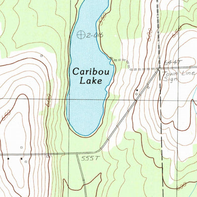 United States Geological Survey Caribou, ME (1984, 24000-Scale) digital map