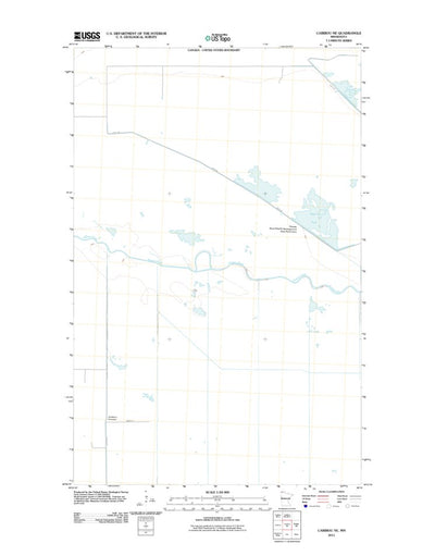 United States Geological Survey Caribou NE, MN (2011, 24000-Scale) digital map