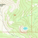 United States Geological Survey Caribou Peak, MT (1968, 24000-Scale) digital map