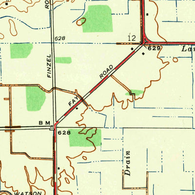 United States Geological Survey Carleton, MI (1942, 24000-Scale) digital map