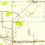 United States Geological Survey Carleton, MI (1952, 24000-Scale) digital map