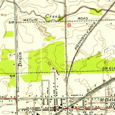 United States Geological Survey Carleton, MI (1952, 24000-Scale) digital map
