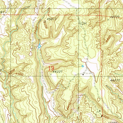 United States Geological Survey Carlile, WY (1984, 24000-Scale) digital map