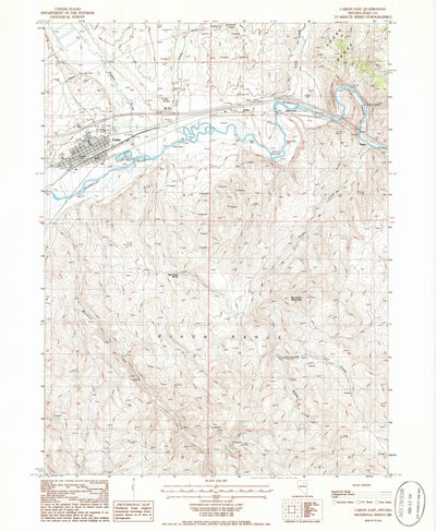 United States Geological Survey Carlin East, NV (1985, 24000-Scale) digital map