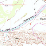 United States Geological Survey Carlin Flat, SD (1956, 24000-Scale) digital map