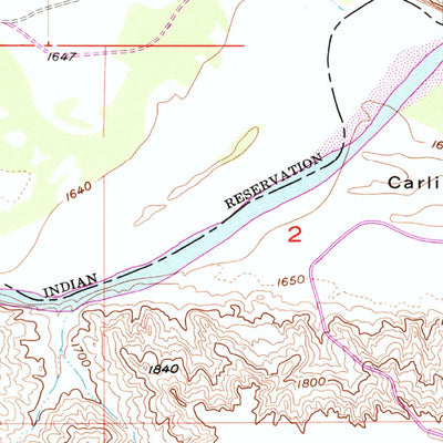 United States Geological Survey Carlin Flat, SD (1956, 24000-Scale) digital map