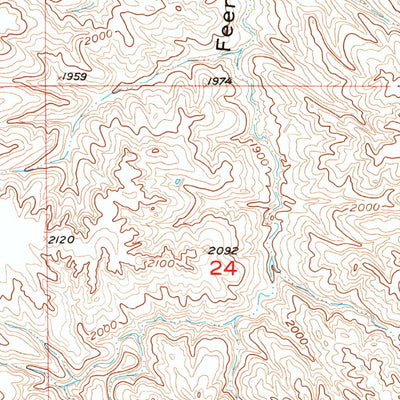 United States Geological Survey Carlin Flat, SD (1956, 24000-Scale) digital map