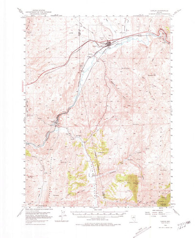 United States Geological Survey Carlin, NV (1952, 62500-Scale) digital map