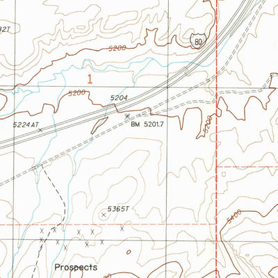 United States Geological Survey Carlin West, NV (1985, 24000-Scale) digital map