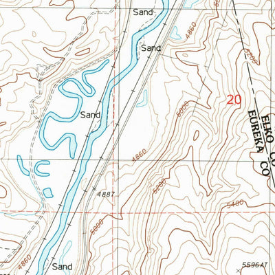 United States Geological Survey Carlin West, NV (1985, 24000-Scale) digital map