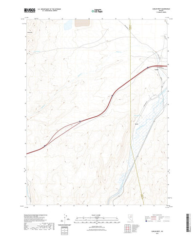 United States Geological Survey Carlin West, NV (2021, 24000-Scale) digital map