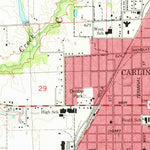 United States Geological Survey Carlinville West, IL (1979, 24000-Scale) digital map