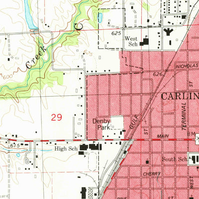 United States Geological Survey Carlinville West, IL (1979, 24000-Scale) digital map