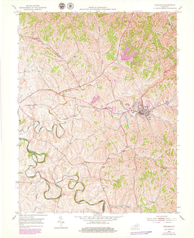 United States Geological Survey Carlisle, KY (1953, 24000-Scale) digital map