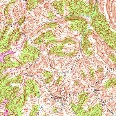 United States Geological Survey Carlisle, KY (1953, 24000-Scale) digital map