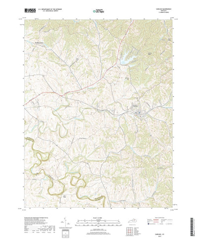 United States Geological Survey Carlisle, KY (2019, 24000-Scale) digital map
