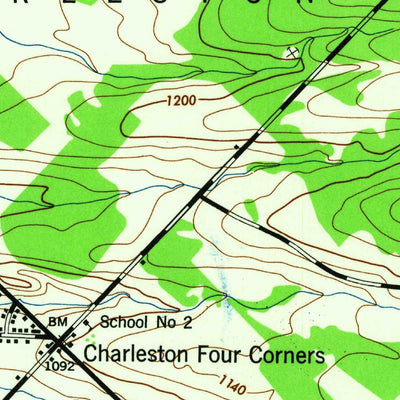 United States Geological Survey Carlisle, NY (1943, 24000-Scale) digital map