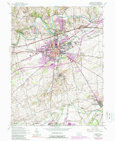 United States Geological Survey Carlisle, PA (1952, 24000-Scale) digital map