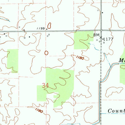 United States Geological Survey Carlos, IN (1960, 24000-Scale) digital map