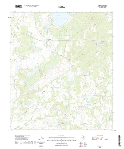 United States Geological Survey Carlos, TX (2022, 24000-Scale) digital map