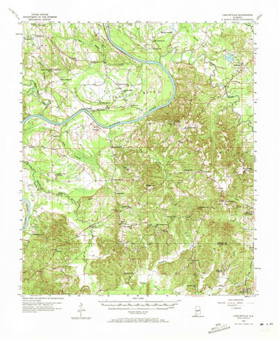 United States Geological Survey Carlowville, AL (1957, 62500-Scale) digital map