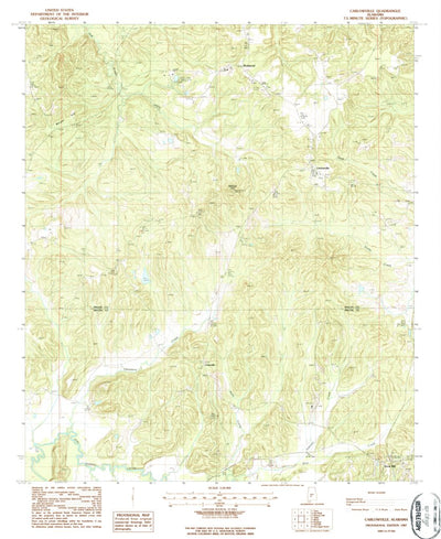 United States Geological Survey Carlowville, AL (1987, 24000-Scale) digital map