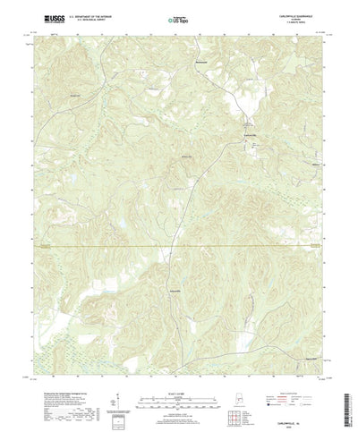 United States Geological Survey Carlowville, AL (2020, 24000-Scale) digital map