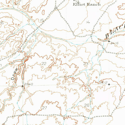 United States Geological Survey Carlsbad Caverns East, NM-TX (1945, 62500-Scale) digital map