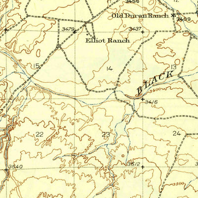United States Geological Survey Carlsbad Caverns East, NM-TX (1947, 62500-Scale) digital map