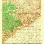 United States Geological Survey Carlsbad Caverns West, NM-TX (1943, 62500-Scale) digital map