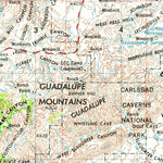 United States Geological Survey Carlsbad, NM-TX (1954, 250000-Scale) digital map