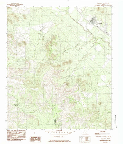United States Geological Survey Carlsbad, TX (1984, 24000-Scale) digital map