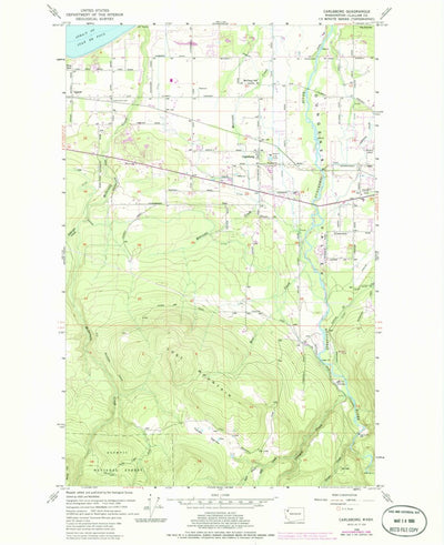 United States Geological Survey Carlsborg, WA (1956, 24000-Scale) digital map